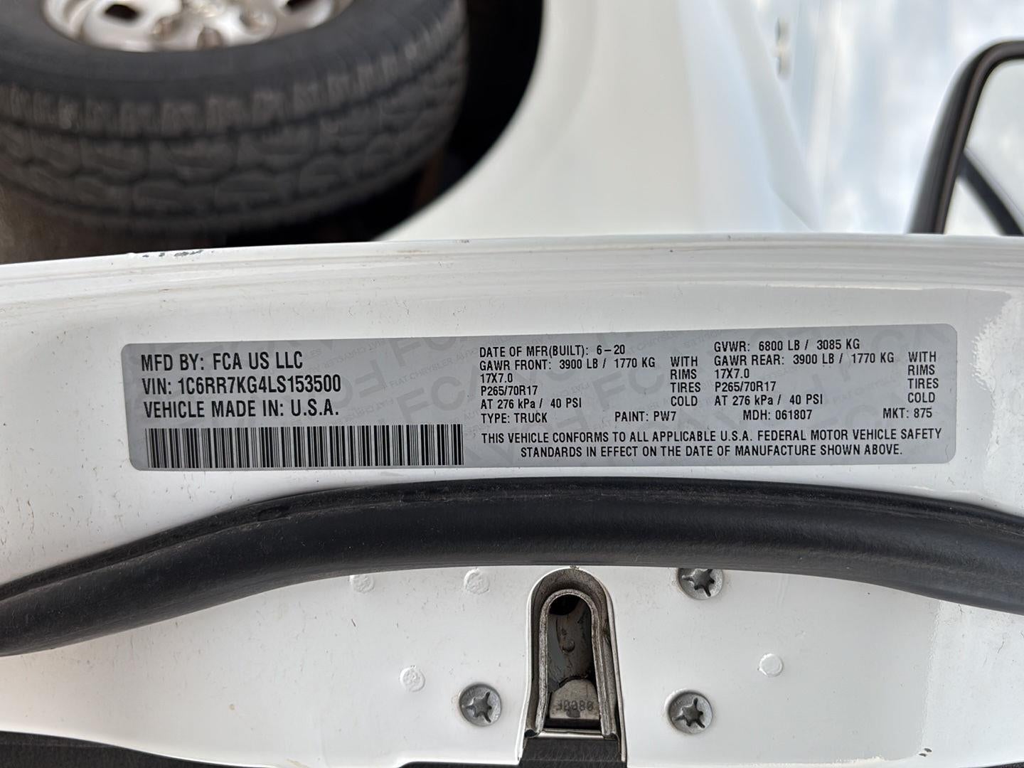 2020 RAM 1500 Classic Tradesman
