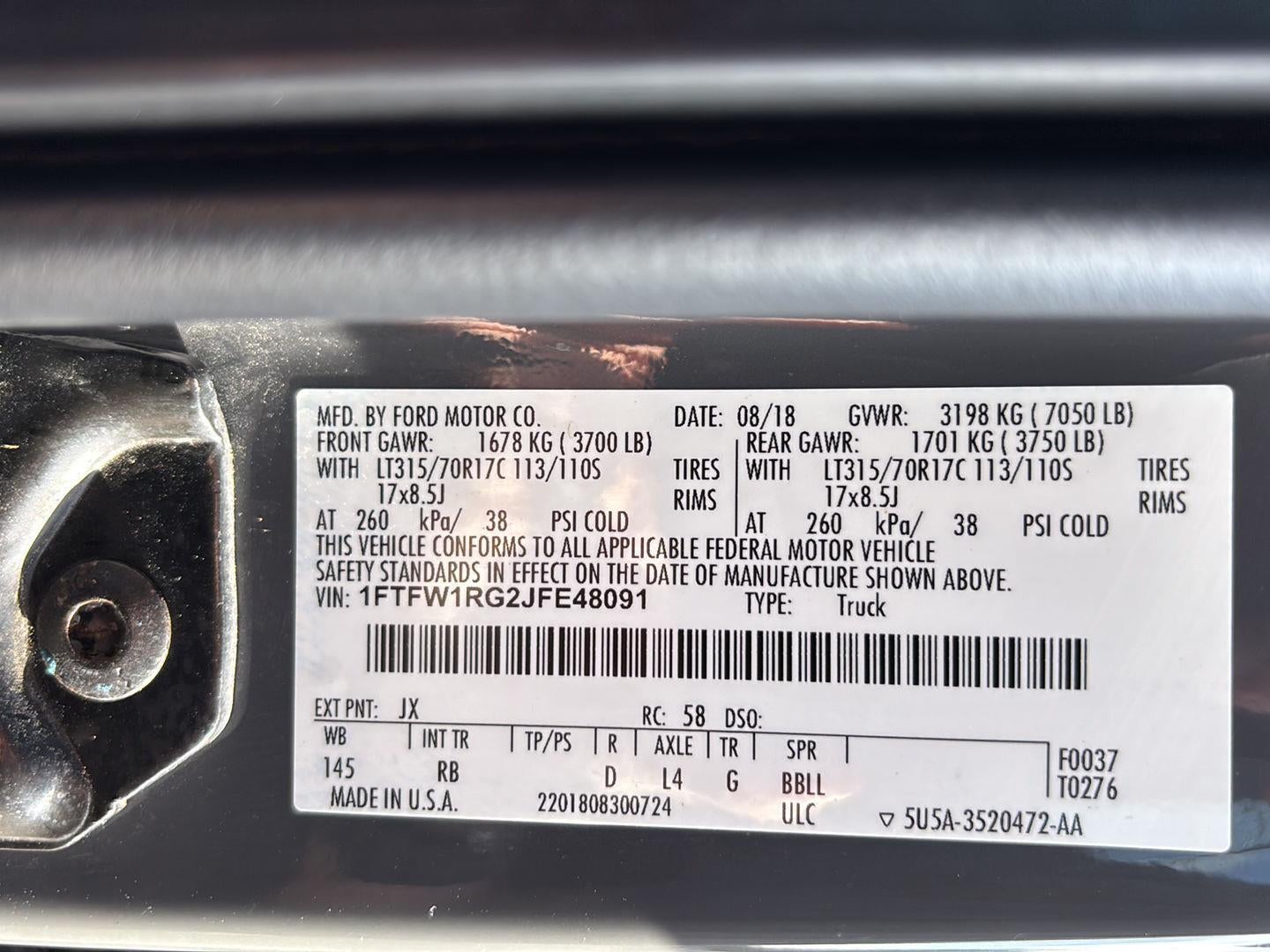 2018 Ford F-150 Raptor