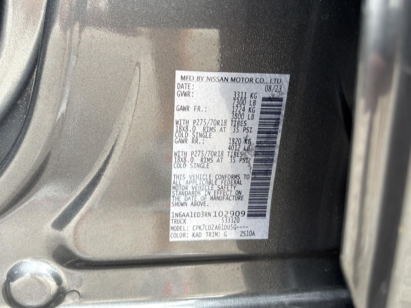 2024 Nissan Titan sv