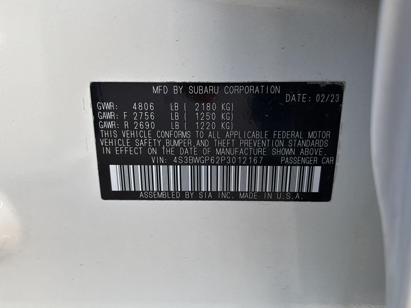 2023 Subaru Legacy Touring XT