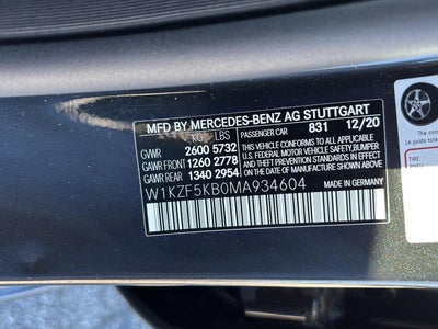 2021 Mercedes-Benz E-CLASS Base