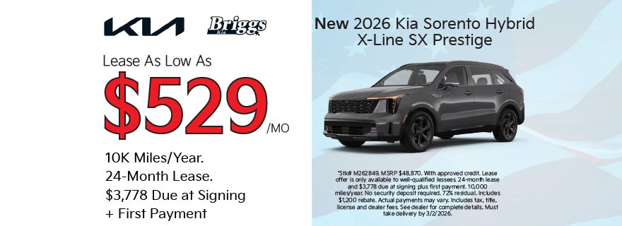 New 2026 Kia Sorento Hybrid X-Line SX Prestige 