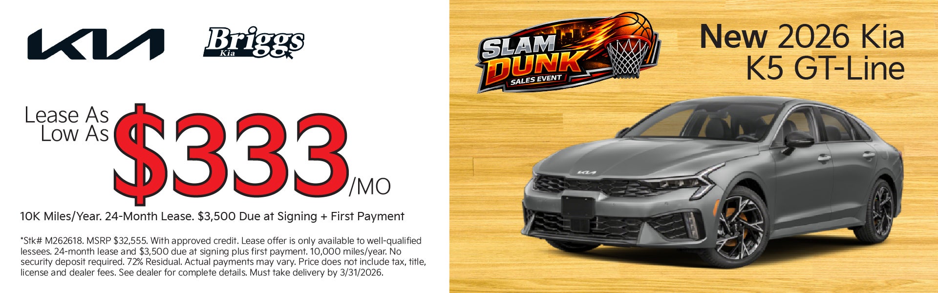 New 2026 Kia K5 GT-Line