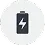 Battery with a lightning bolt in a circle