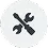 Wrench and screwdriver in a circle