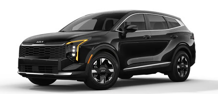 Sportage LX, front three-quarter view