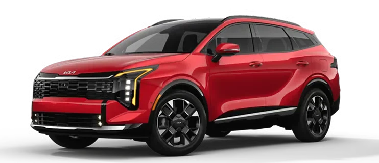 Sportage SX Prestige, front three-quarter view