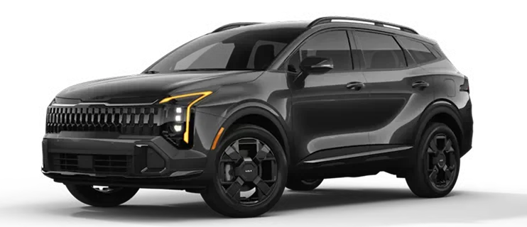 Sportage X-Line, front three-quarter view