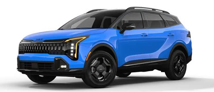 Sportage X-Pro Prestige, front three-quarter view