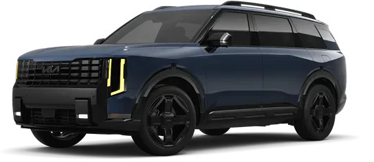 Navy 2027 Telluride Hybrid X-Line SX, front three-quarter view