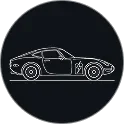 Line-art vehicle icon marking the Kia Electrics category