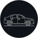 Line-art vehicle icon marking the Kia SUVs category