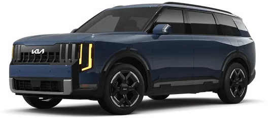 Navy 2027 Telluride EX, front three-quarter view