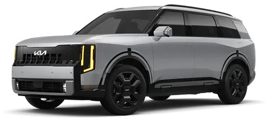 Silver 2027 Telluride SX Prestige, front three-quarter view