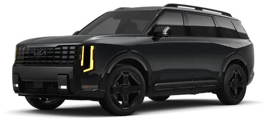 Black 2027 Telluride X-Line SX, front three-quarter view